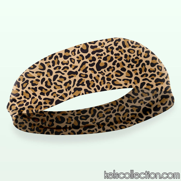 Leopard Print Stretchy Headband - Purple Cheetah - Coral Leopard - Trendy Headband, Great for Casual and Active wear - Yoga