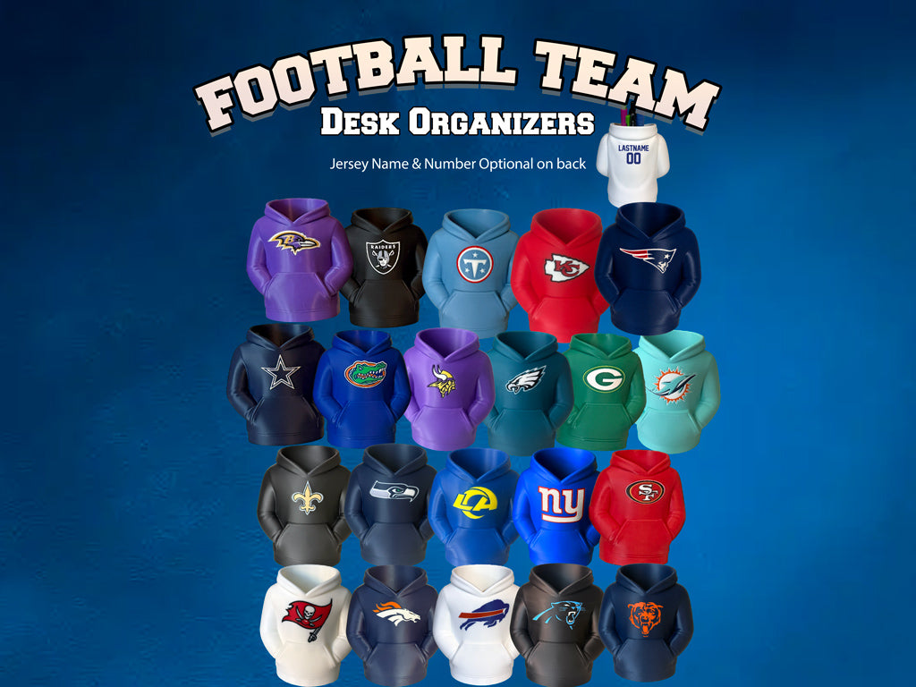 Football Team Hoodie Desk Organizers