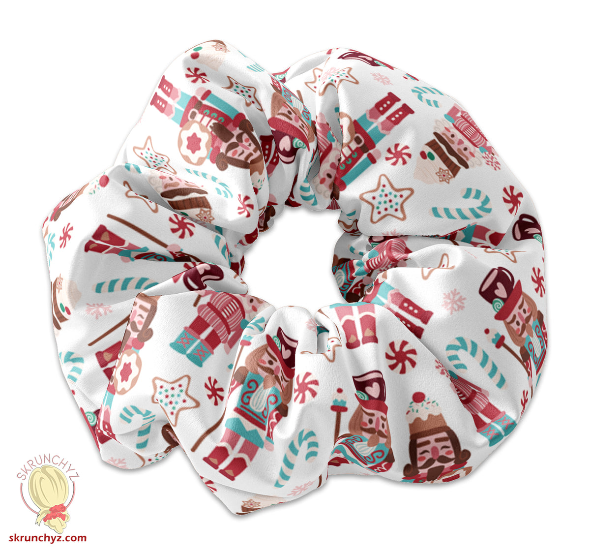 Nutcracker Scrunchie, Christmas Presents Themed Scrunchie Hair Tie, Xmas Scrunchys, Xmas Scrunchies, Winter Holiday Scrunchies, Nut Cracker