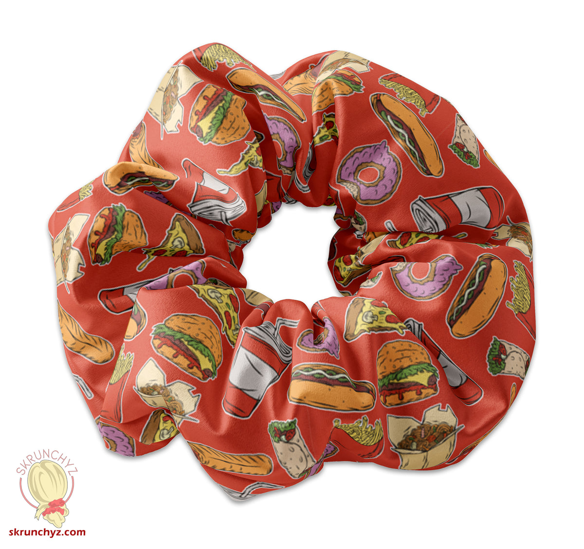 Fast Food Variety Scrunchie - Junk Food Scrunchy