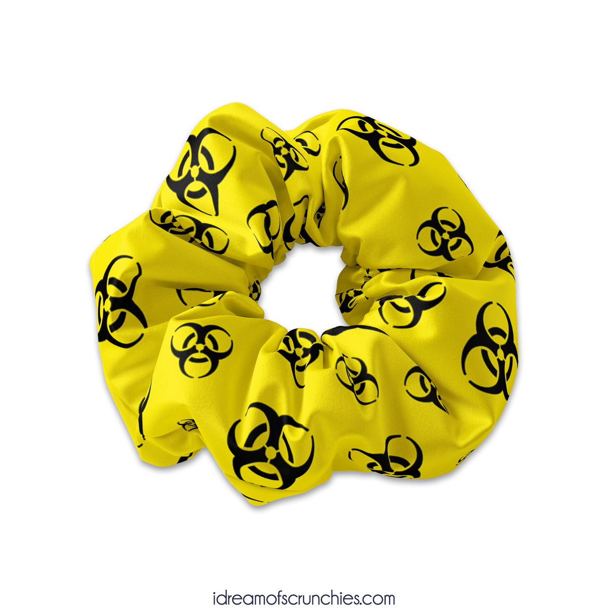Biohazard Scrunchy Hair Tie, Bio Hazard Scrunchies, Scrunchies Hair Ties