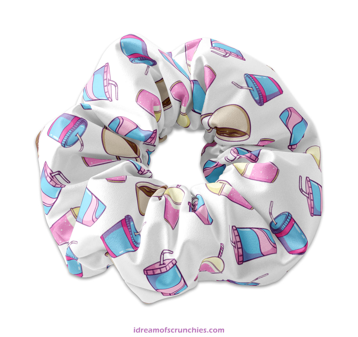 Coffee Lover Scrunchy Hair Tie, Coffee Scrunchies, Java Scrunchys, Cute Gift idea for the coffee loving Mom