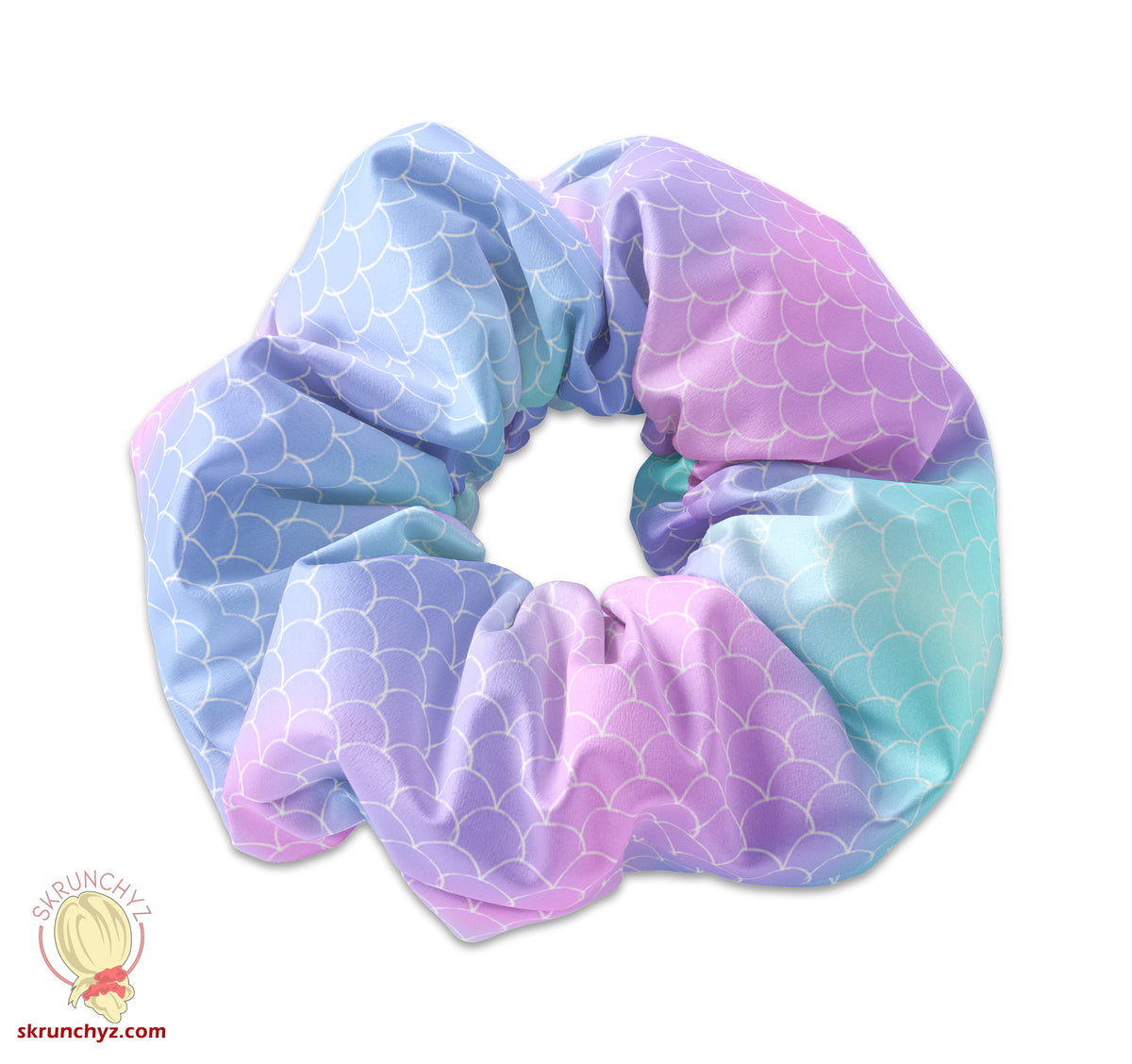 Cute Mermaid Scales Scrunchie