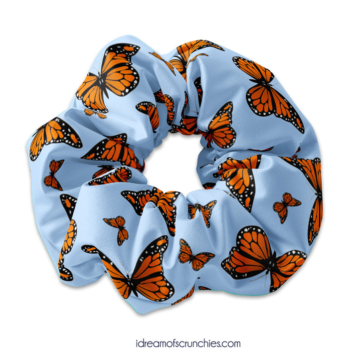 Monarch Butterfly Scrunchie Hair Ties, Butterfly Scrunchy Hair Accessory, Monarchy Scrunchys, Butterflies Scrunchies