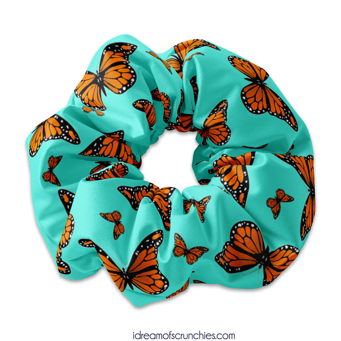 Monarch Butterfly Scrunchie Hair Ties, Butterfly Scrunchy Hair Accessory, Monarchy Scrunchys, Butterflies Scrunchies