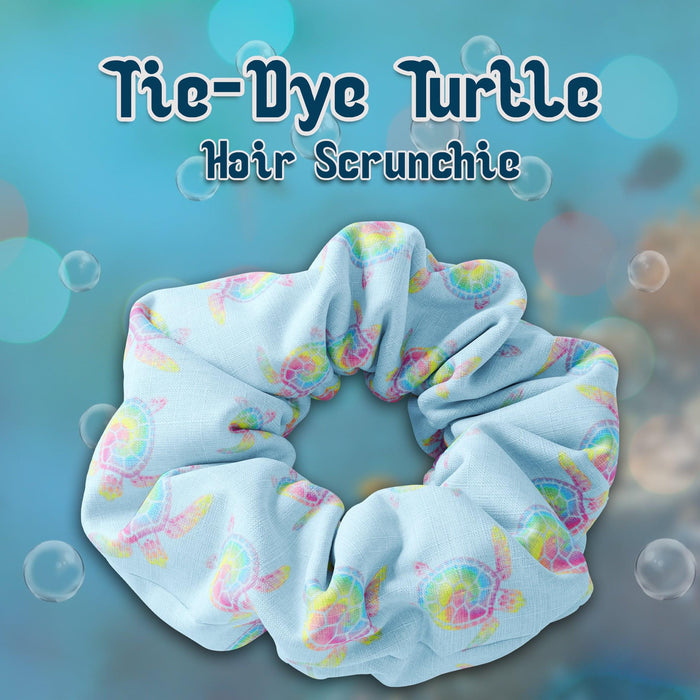 Tie-Dye Turtles Hair Scrunchie - Save the Turtles