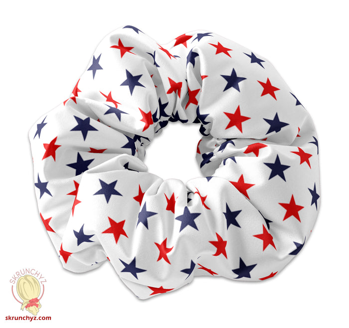 Red White & Blue Star Scrunchies & Set - 4th of July Scrunchys